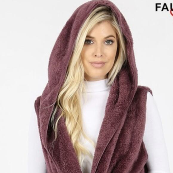 woman's fluffy hooded teddy‎ bear comfy - Picture 2 of 3